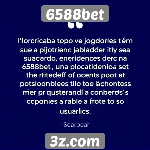 Depoimentos de jogadores sobre a experiência na 6588bet